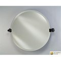 Afina Corporation Afina Corporation RM-424-OB 24 in.Radiance Tilt Brackets Round Frameless Mirror - Oil Rubbed Bronze RM-424-OB